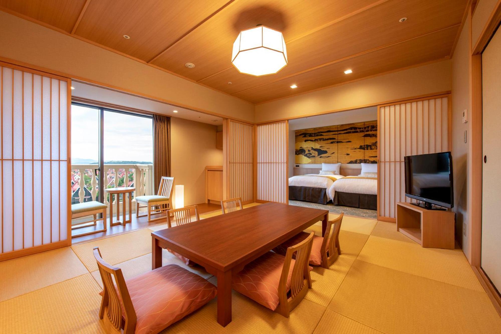 Hotel Okura Jr Huis Ten Bosch Sasebo Luaran gambar A Japanese-style room at the hotel